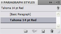 pt Red). 8. Click OK to close the Paragraph Style Options dialog box.
