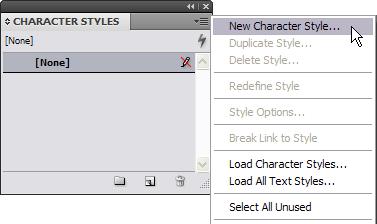 Adobe InDesign CS4 Creating and applying character styles Character styles can include only those attributes you can apply to characters.