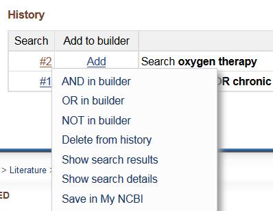 Option 2: Click on each number (e.g. #1), and click AND in builder to enter them into the search box automatically.