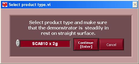User needs to select the correct product type from PRODUCT SELECTION pop-up window (Figure 4).