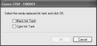 Printing Maintenance Resetting the Ink Counter When an ink tank is replaced, the ink counter must be reset. The low ink warning is displayed properly only if the ink counter is reset.