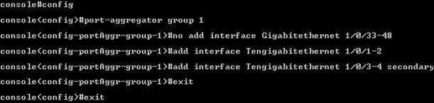 1.6.1 Configuring the Dell M6348 Switch 1.6.1.1 Command-Line Interface If you are using the M6348 CLI, enter the following commands to remove all external 1Gig ports from portaggregator group 1.