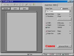If you selected Expert scanning in step 3; 4. The TWAIN driver window is displayed. Specify the scanning options and preview the image, then adjust the image and do final scan.