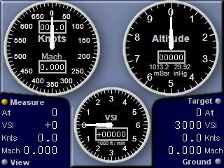 The profiles feature allows standard setpoints of an altimeter or airspeed check to be downloaded from a computer. Up to 50+ profiles can be stored in the system.