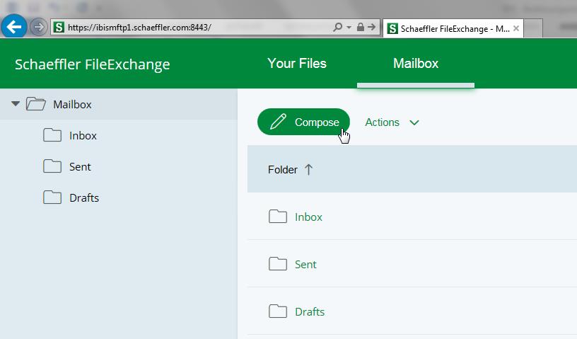 3.1 Sending files via AdHoc Note: Sending files using the AdHoc function is exclusively reserved for licensed users of the Schaeffler FileExchange system (see Glossary Section 1).