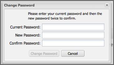 29 will be displayed and allow you to supply your current password, and choose a new password. When you click on Change Password, your Nexus password will be changed. Figure 5.