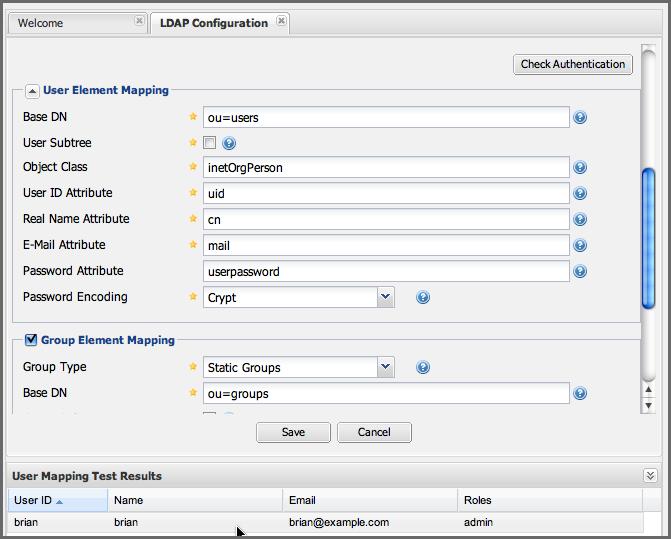 Repository Management with Nexus 185 / 420 Figure 8.7: Checking the User and Group Mapping in LDAP Configuration In Figure 8.