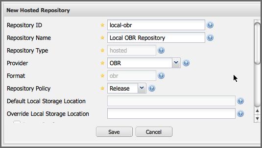 Repository Management with Nexus 309 / 420 Figure 14.2: Creating a Hosted OSGi Bundle Repository 14.