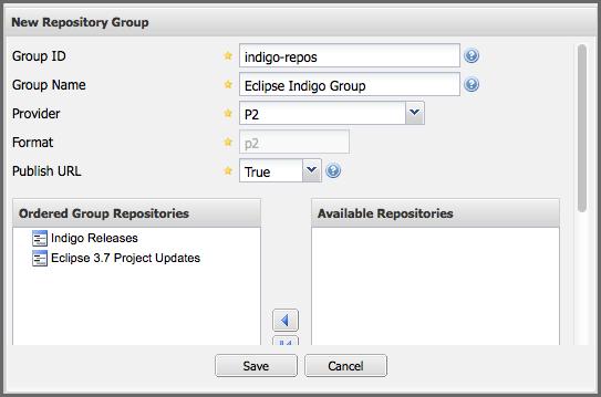 Repository Management with Nexus 315 / 420 c. Supply a Group ID and a Group Name. d. Click Save. Figure 15.