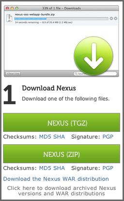 Repository Management with Nexus 29 / 420 3.2.1 Downloading Nexus Open Source To download the latest Nexus Open Source distribution, go to http://www.sonatype.