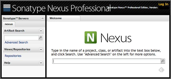 links to the Nexus Pro Evaluation Guide, Sample Projects and the Knowledgebase below the search input on the Welcome screen.