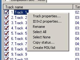 To rename a track, simply Double-Click the track in question. This will launch the Properties Box for the track.