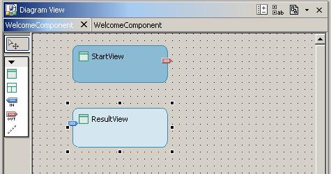 ... Prerequisites You have created the two views StartView and ResultView for the Web Dynpro component and assigned them to the Window.