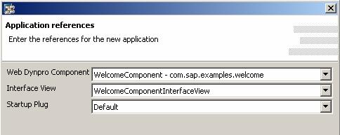 ... Creating a Web Dynpro Application Before you trigger the compilation of your complete project followed by its deployment to the J2EE Engine, you first need an object that can be used to address