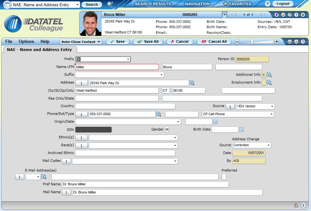 User Interface 4.3: Navigating UI 4.3 The UI 4.3 Window UI 4.3 is a user-friendly, intuitive interface for Colleague.