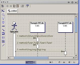 Specifying the Order of Operation by UML Diagram CORBA Navigator provides the plug-in software for UML tool.