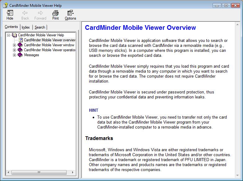 CardMinder Mobile Viewer Help Follow the procedures below.