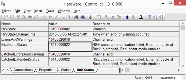 HSEHost CI860 redundancy Section 4 System Configuration HSEHost CI860 redundancy The failover time in a typical configuration is less than a second.