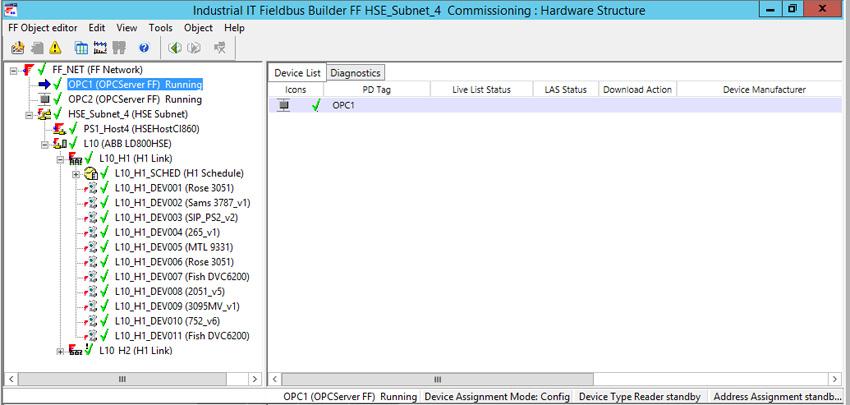 Section 5 Configuring an FF Network View of FF Object Instances