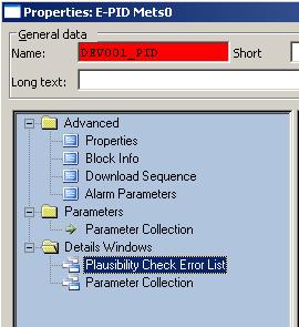 Details Windows Section 6 Parameter Settings Additional here are all Detail Views listed that are