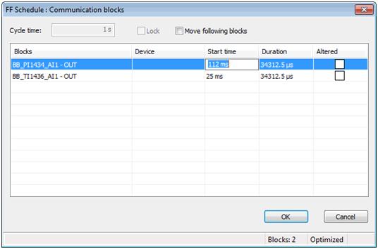 Properties of the Schedule Editor Section 11 Schedule Editor Function Block Application