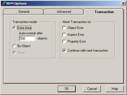 FF HSE Subnet Appendix E FF Bulk Data Examples FF HSE Subnet Figure 163. BDM Options Dialog Now the BDM is prepared and configuration of the import file can be started.