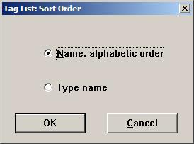 Section 4 System Configuration Edit Tag List Edit Tag List Sort 1. Data > Sort 2.