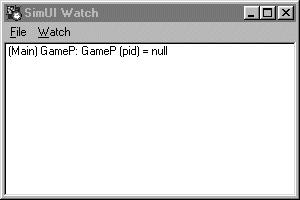 4 Tutorial: The SDL Simulator Figure 103: Adding GameP to the Watch window If necessary, resize the window so that the value becomes visible. 5.