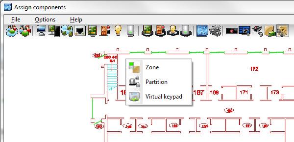 Using the mouse, you can click on any buttons on the Virtual Keypad as if you were using a standard keypad.