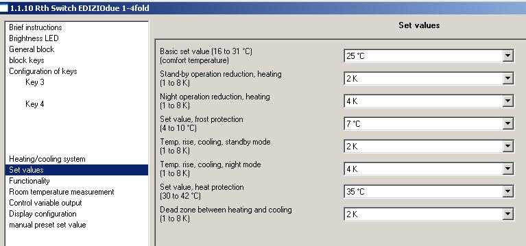 Show setpoint info line: As the heat and cool setpoint does not reflect the borderline where the thermostat begins to cool/heat (especially when working with modes) this line shows what the
