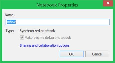 This will be your Default Notebook Type in Inbox over the First Notebook