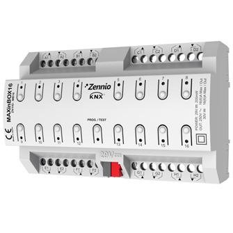MAXinBOX 66 Multifunction actuator. 6 outputs x 16A C-Load and 6 inputs. Multifunction sensor-actuator for DIN rail (4.