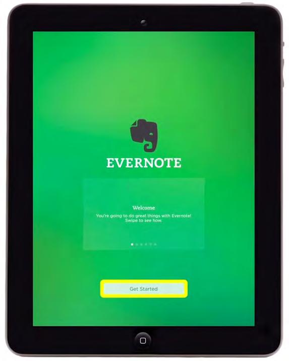 2 Setting Up an Account with the Mobile App In this chapter, you will find out how to set up an Evernote account through the mobile app. This chapter will demonstrate using ios and version 7.3.