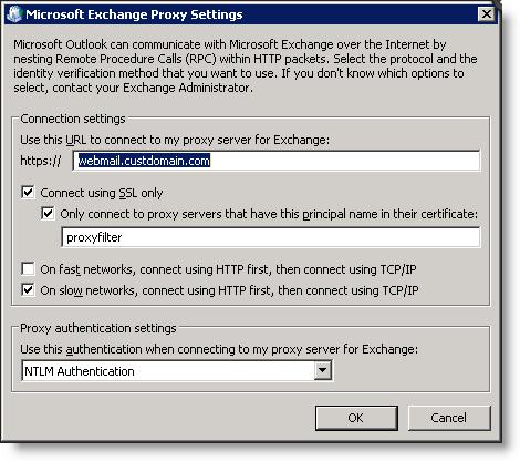 Setting up Data Sources: BPOS Exchange Setup PAGE: 70 8. Under the General tab, select the option to Manually control connection state when starting, then click Apply. 9.