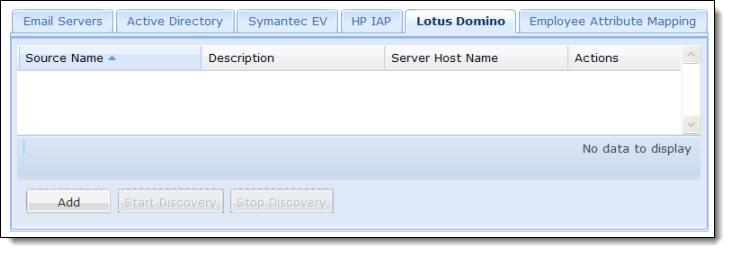 Setting up Data Sources: Lotus Domino Server Setup PAGE: 73 Lotus Domino Server Setup Follow the steps below to set up your Lotus Domino Server as a source for collection: Step 1: Perform Domino