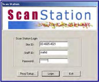 Logging in to Scan Station Chapter 1: Setting Up and Configuring Scan Station Logging in to Scan Station To log in to Scan Station 1.