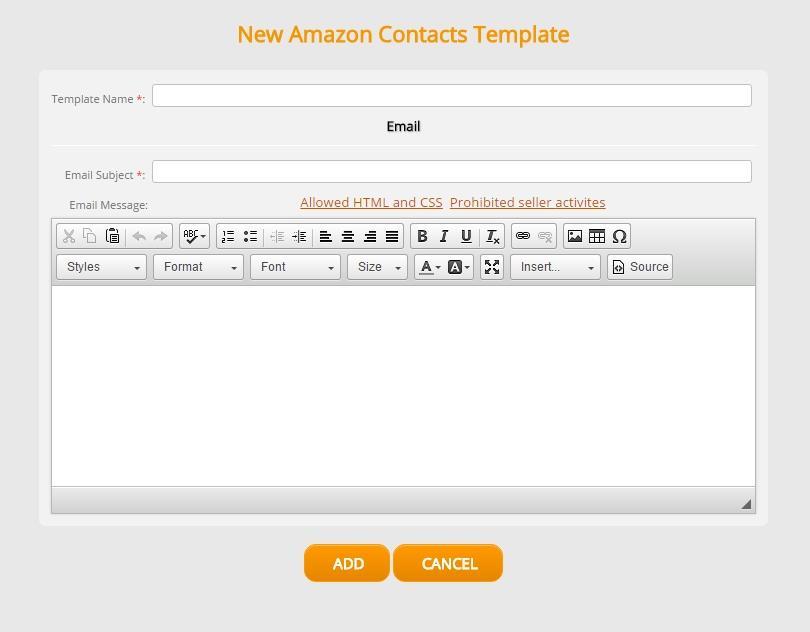 Create the template and give it a name. Email Subject: the subject line of your Message, which your buyers will see. You can use variables in the subject, such as ${order-id}.