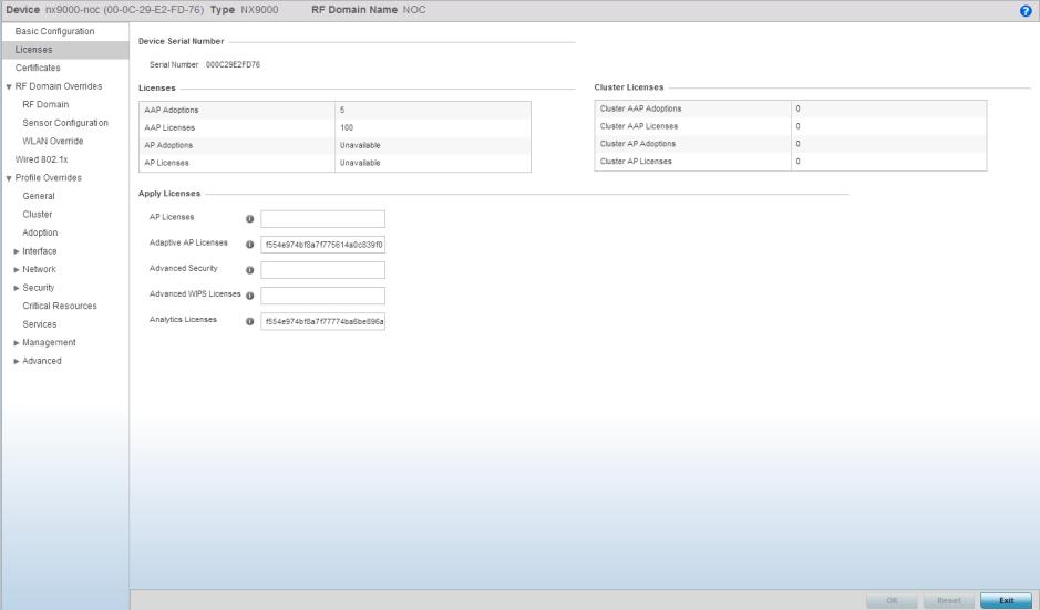 16 Web Analytics 1.3.3 Enable analytics services on an AP profile Navigate to Configuration Profiles.