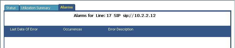 Select the SIP line of interest from the left pane.