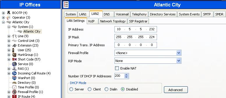 5. Configure Avaya IP Office This section describes the Avaya IP Office configuration to support connectivity to MTS Allstream SIP Trunking.