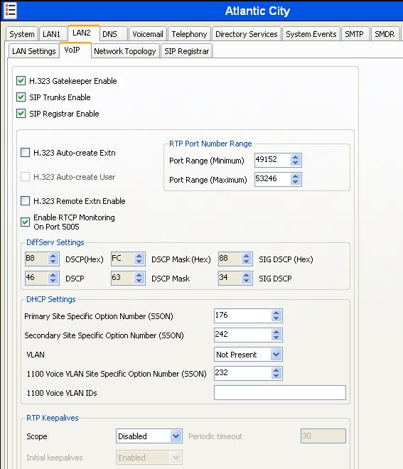 On the VoIP tab in the Details Pane, check the SIP Trunks Enable box to enable the configuration of SIP trunks.