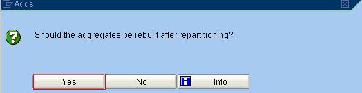 Refer Appendix B for example on determining the number of partitions You will get a message for rebuilding of
