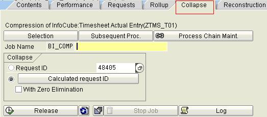 During the runtime it is then determined if and to which calculated request ID the data of the request is compressed.