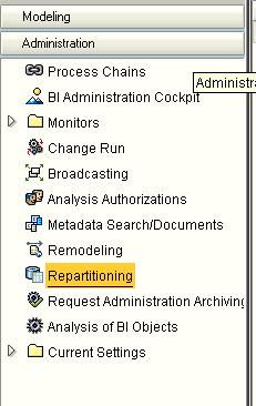 Some partitions contain no data or little data due to data archiving over a period of time. SAP recommends a complete back up of the database before you execute this function.