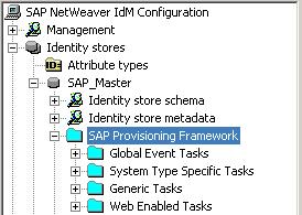 e. In the Import provision group screen, select the SAP Provisioning Framework node and choose Import. You receive a message about the status.
