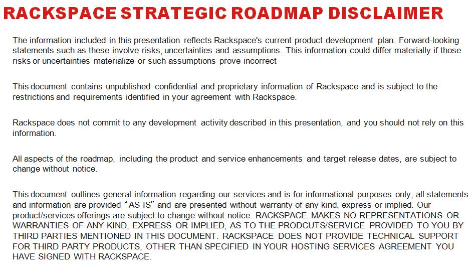 General Disclaimer This document is not to be construed as a promise by any participating company to develop, deliver, or market a product.