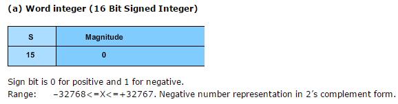 Binary Integer Data Type Below figures show binary