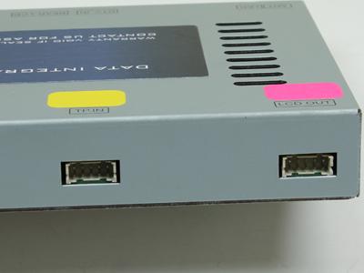 Connect the yellow and pink color-coded TP-IN and LCD OUT