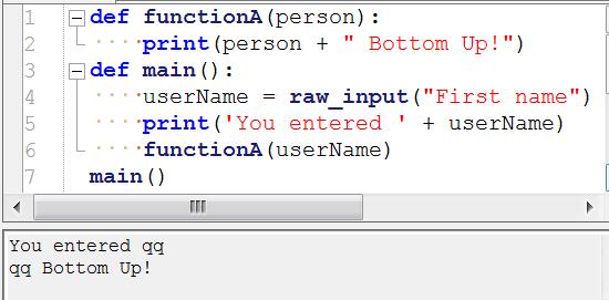 In the function call, the word person between the parentheses is the argument or actual parameter. The argument supplies the actual data to be used in the function.