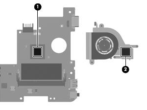 fan/heat sink assembly from side to side to detach it from the system board.